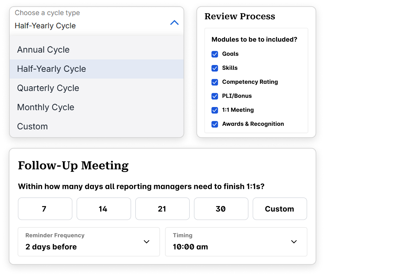 Performance Review Cycles