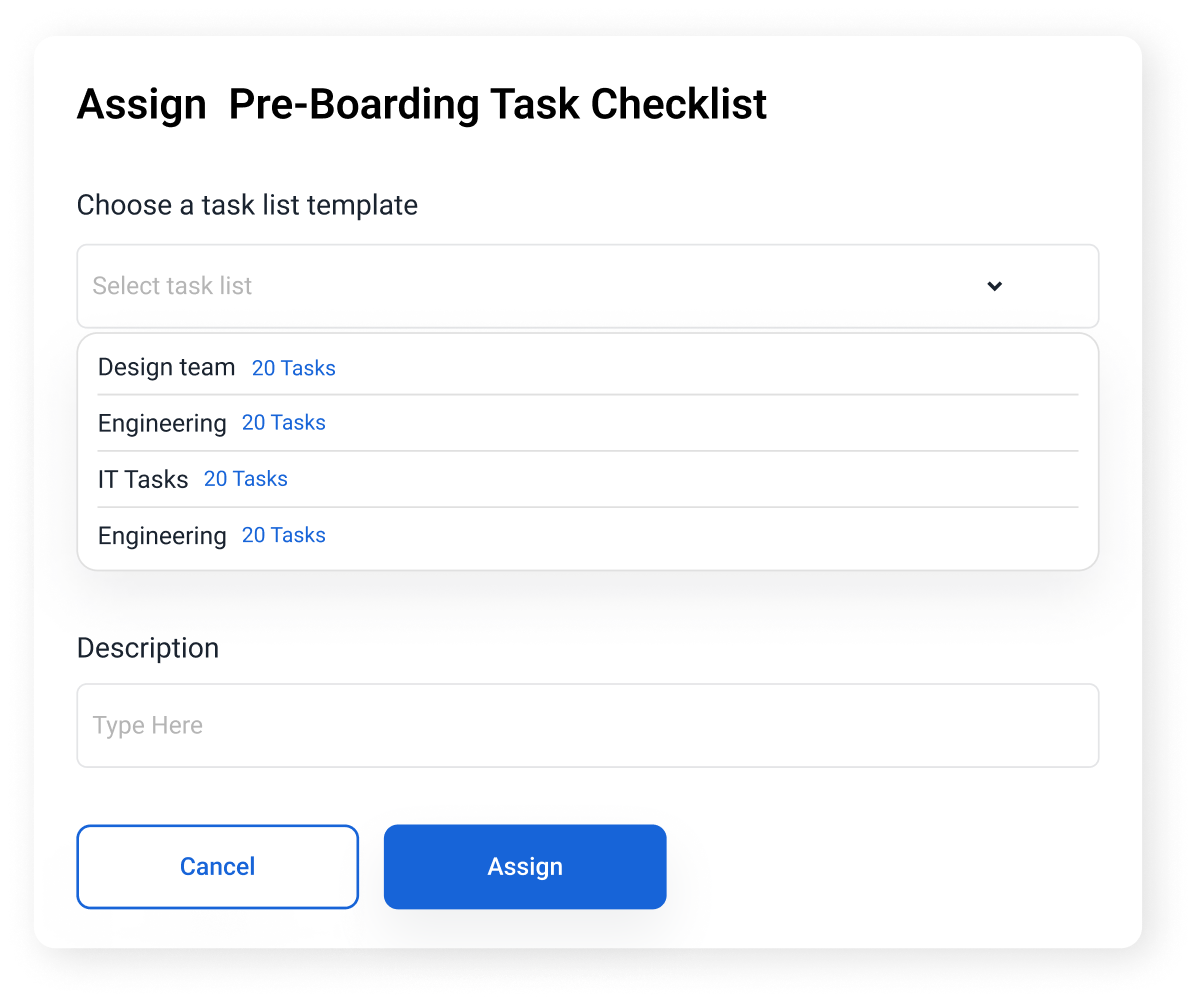 Pre-Boarding Task Management  